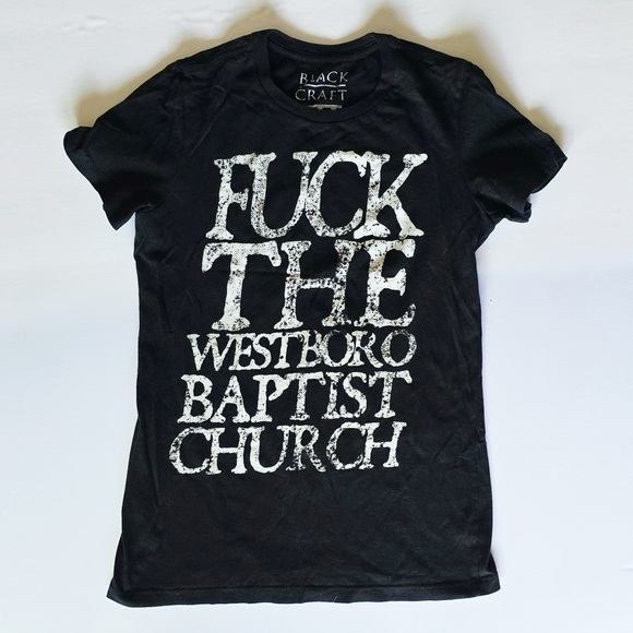 Black Craft ‘F the Westboro Baptist Church’ Tshirt - Picture 4 of 6